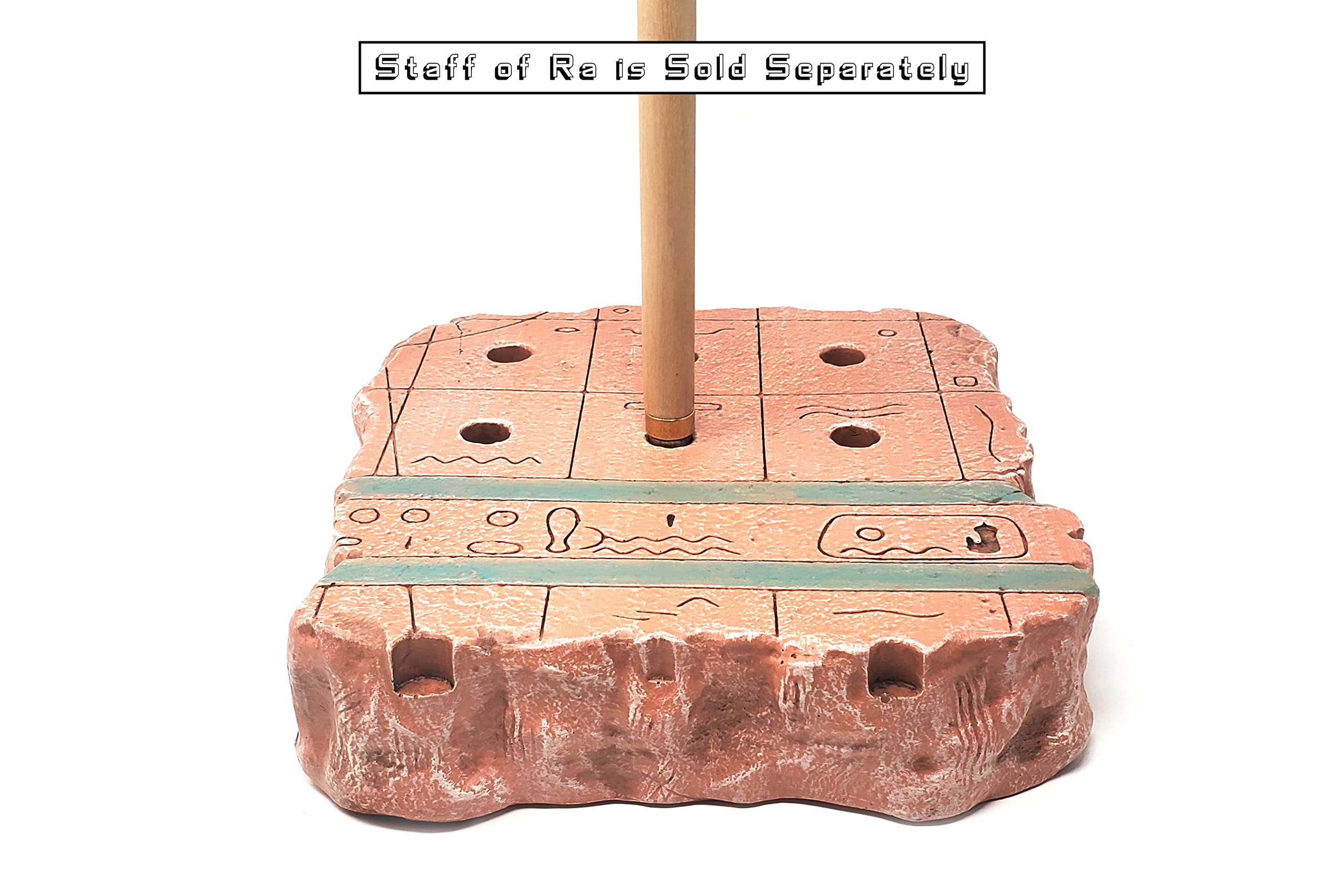 Display base dimensions 10.5 x 10.5 inches for staff
