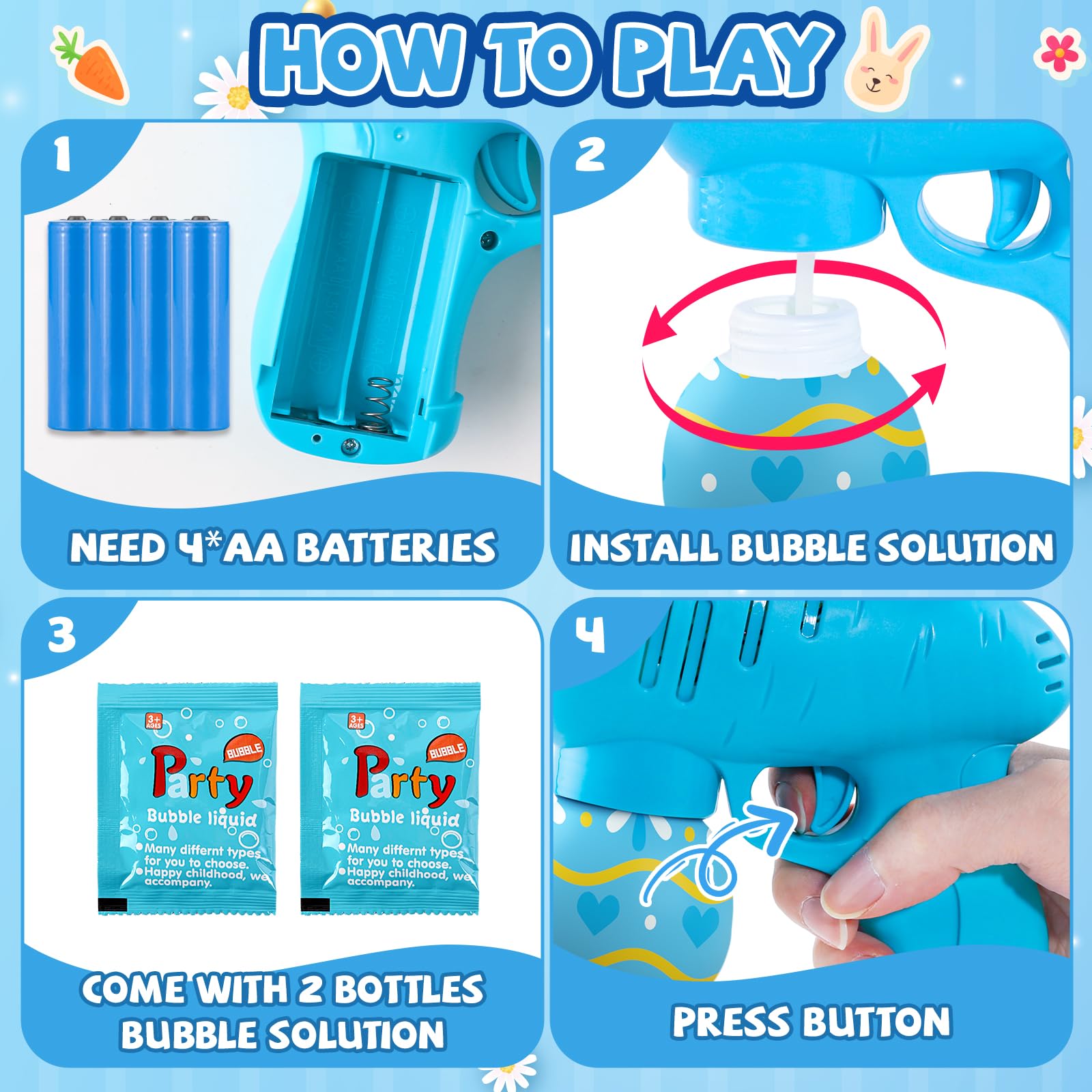 Requires 4 AA batteries not included