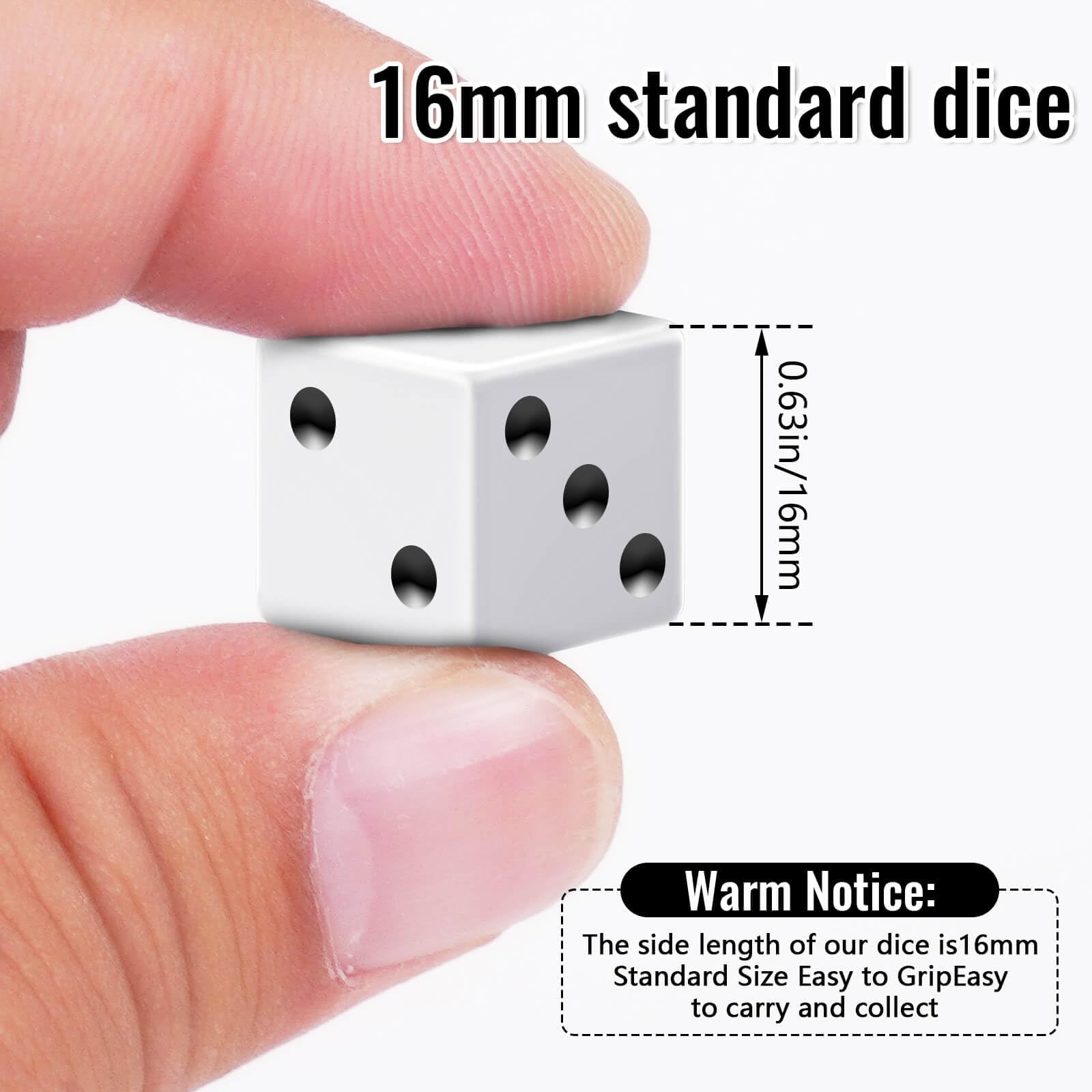 Dice suitable for craps backgammon bunco and more