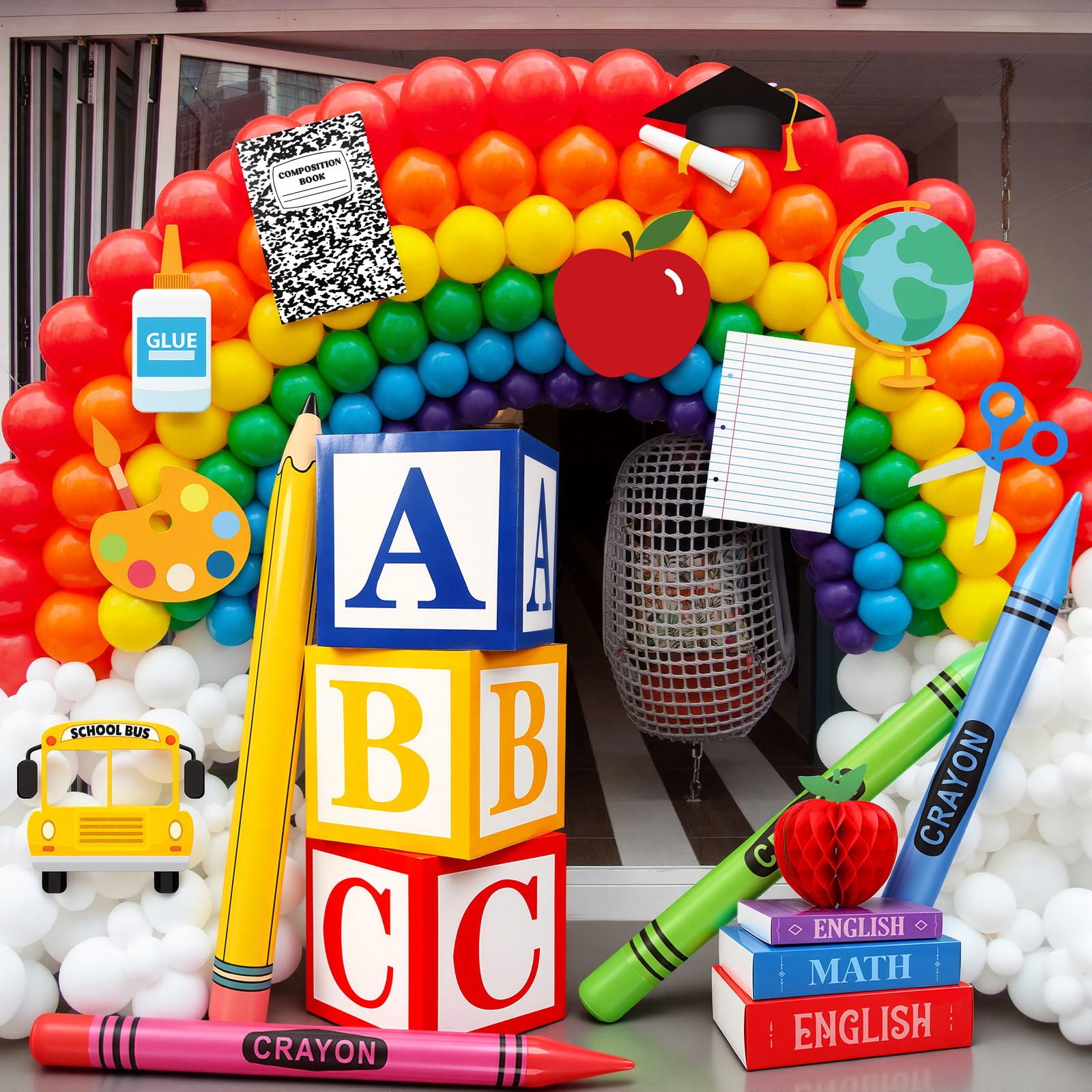 Resholder 23 Pcs Back to School Decorations school themed cards