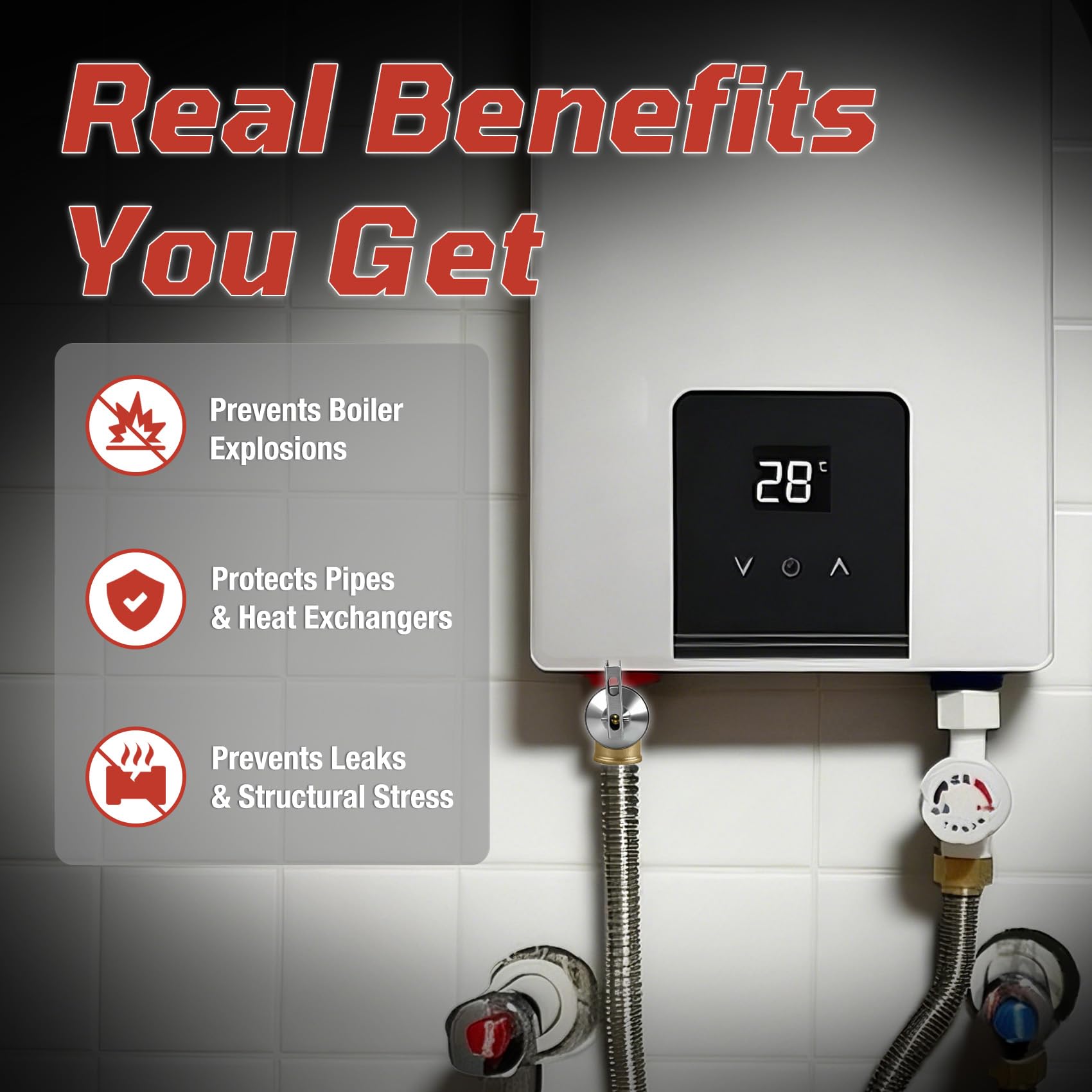Residential and light commercial boiler relief valve