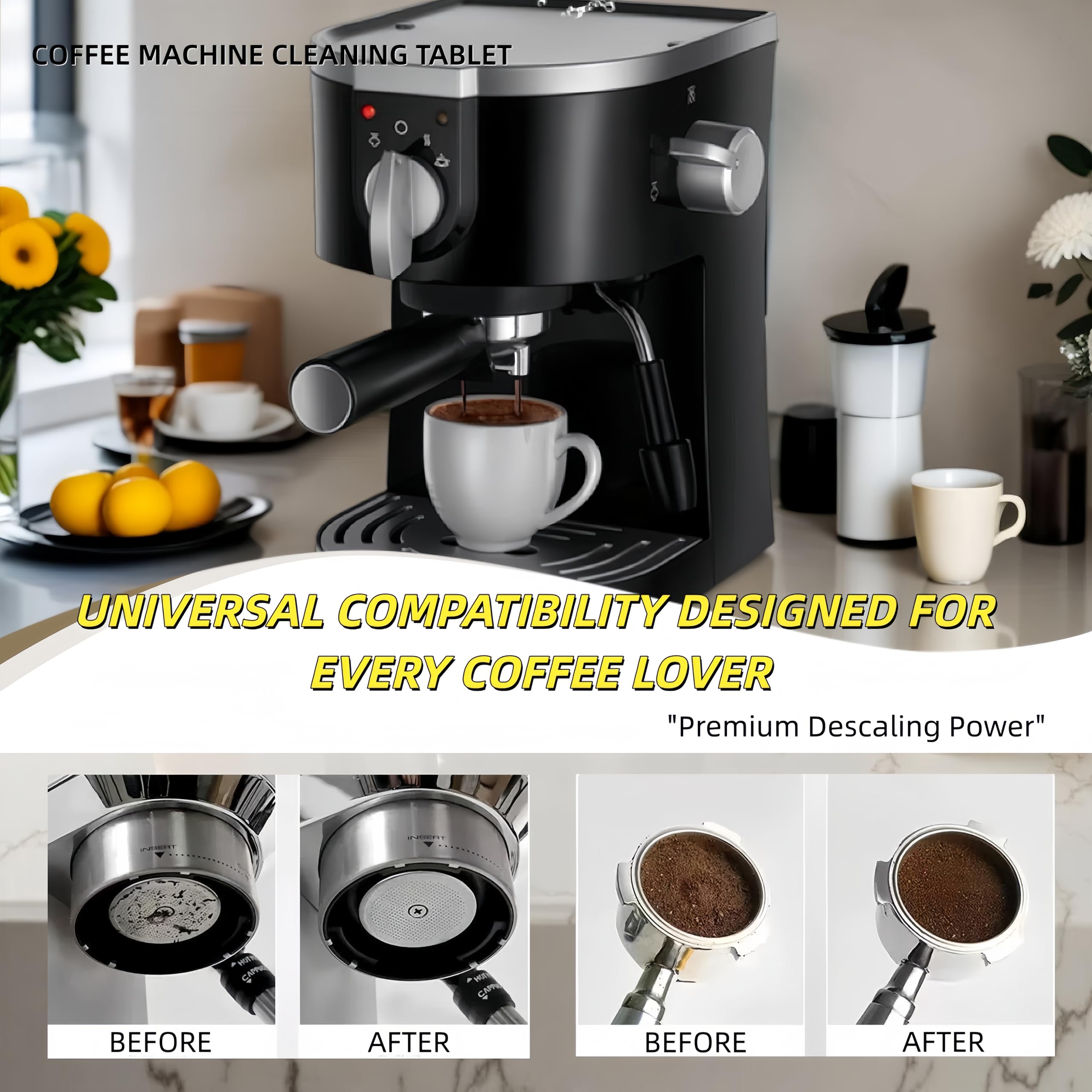 fast dissolving descaling tablets for coffee machines