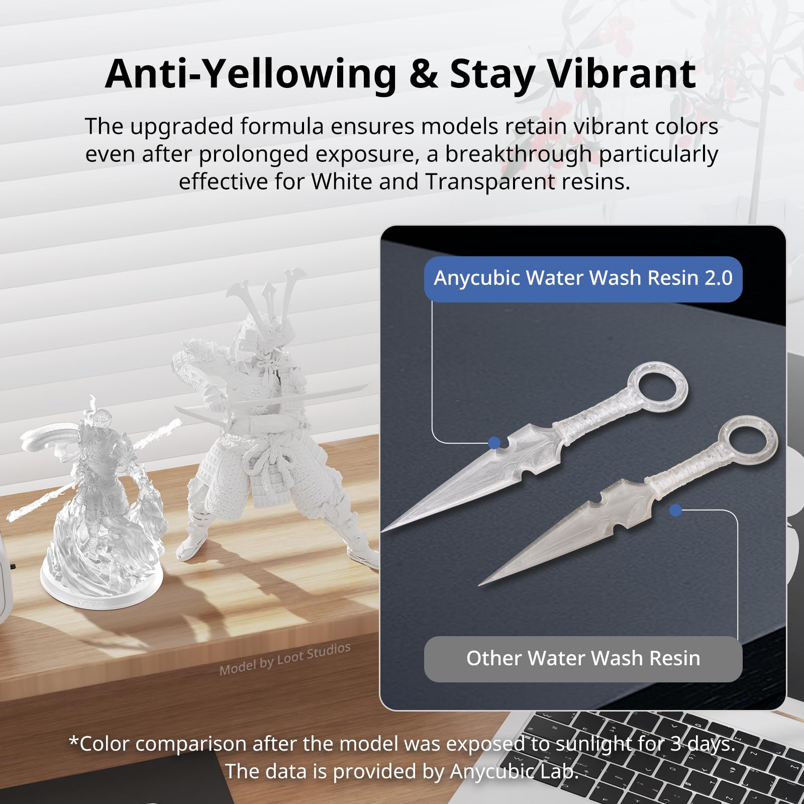 Resin 2.0 grey Anycubic for LCD DLP printers 1000g