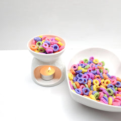 Candles and embeds created with 49 cavity silicone mold