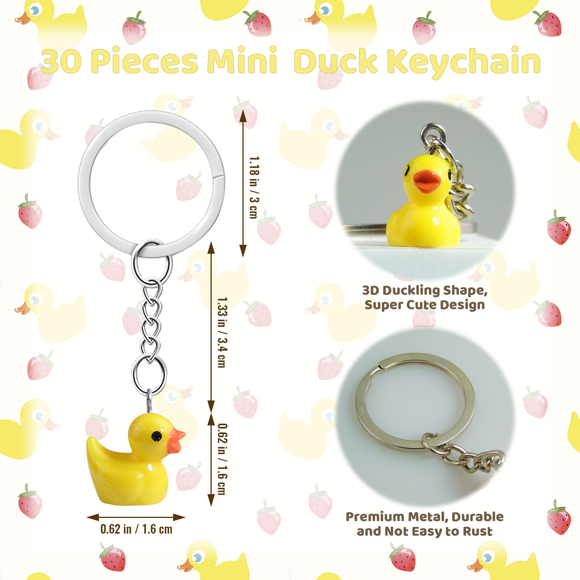 party favors duck keychain 30 pieces