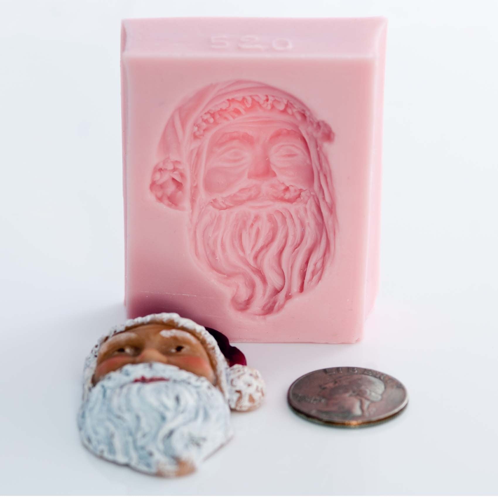 Food safe Santa face mold made in the USA
