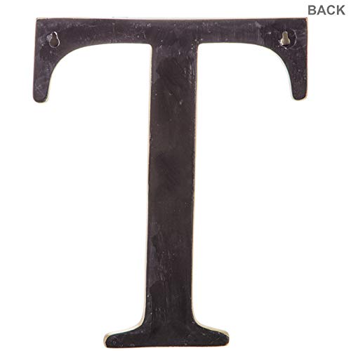 Monogram initial T wall decor dimensions 12 x 9 3/4 x 1 inches