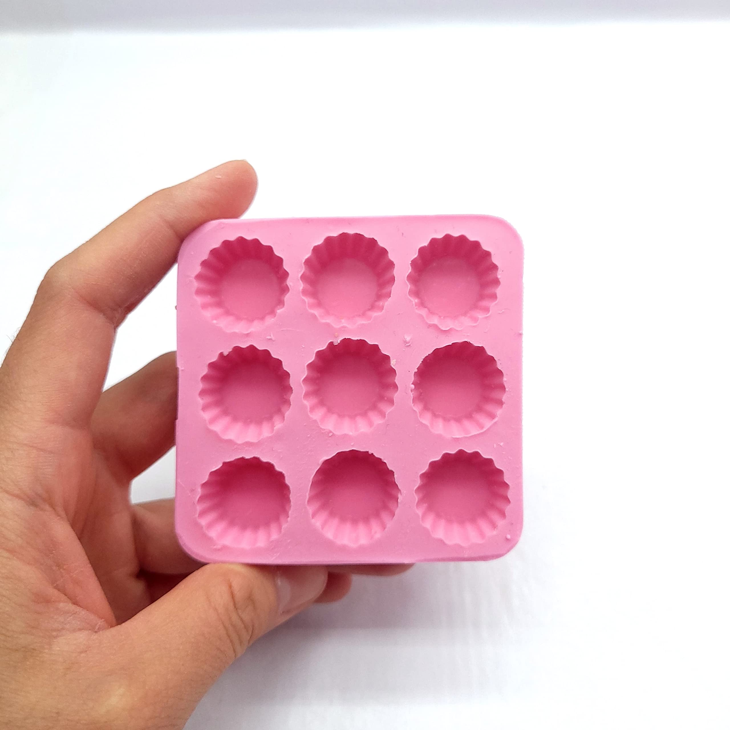 resin polymer clay mold nine cavity peanut butter cups