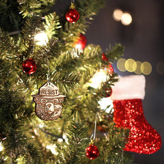 Resist fascism activism ornament Portland studio artisan design