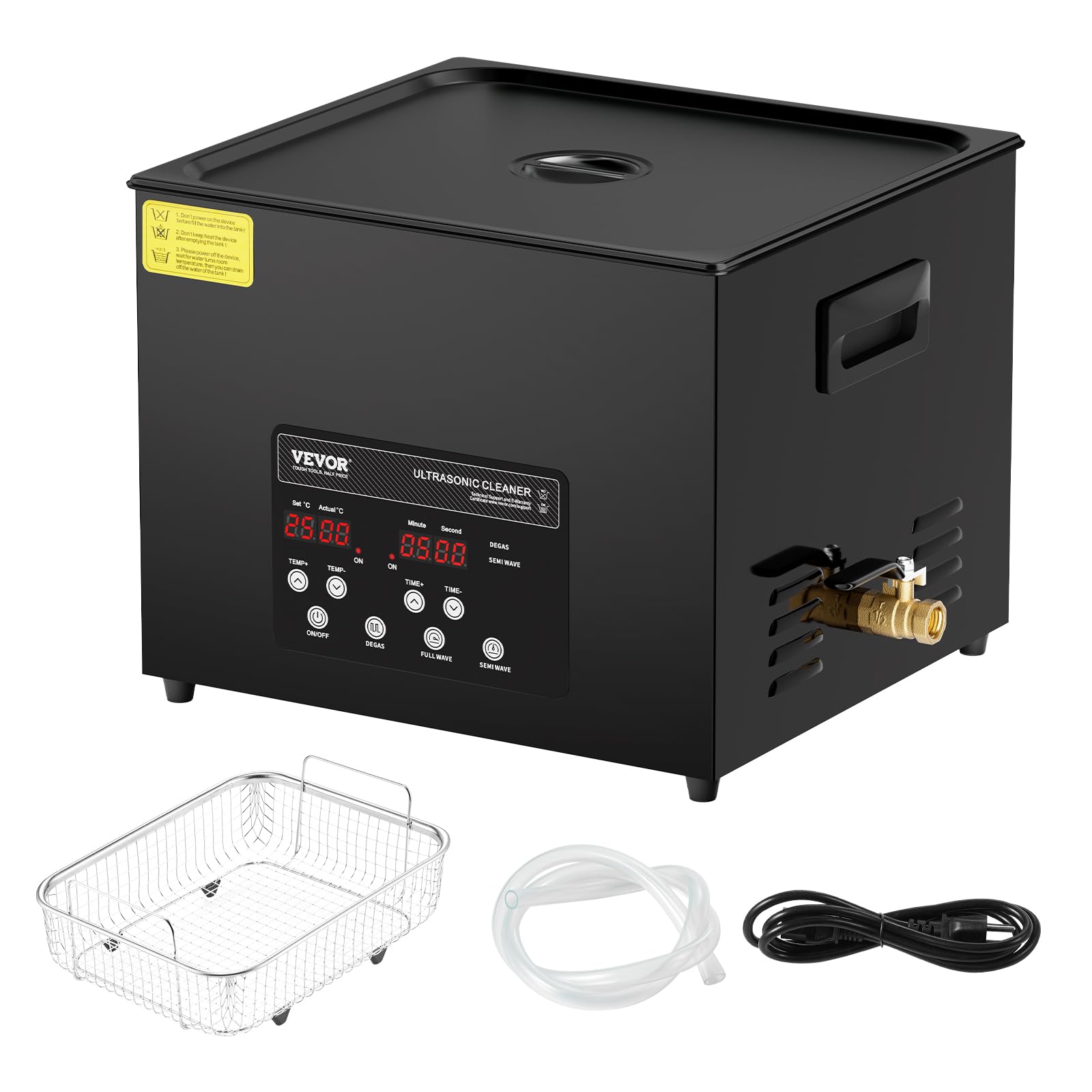 Retainer jewelry tools cleaned using VEVOR 15L sonic cleaner