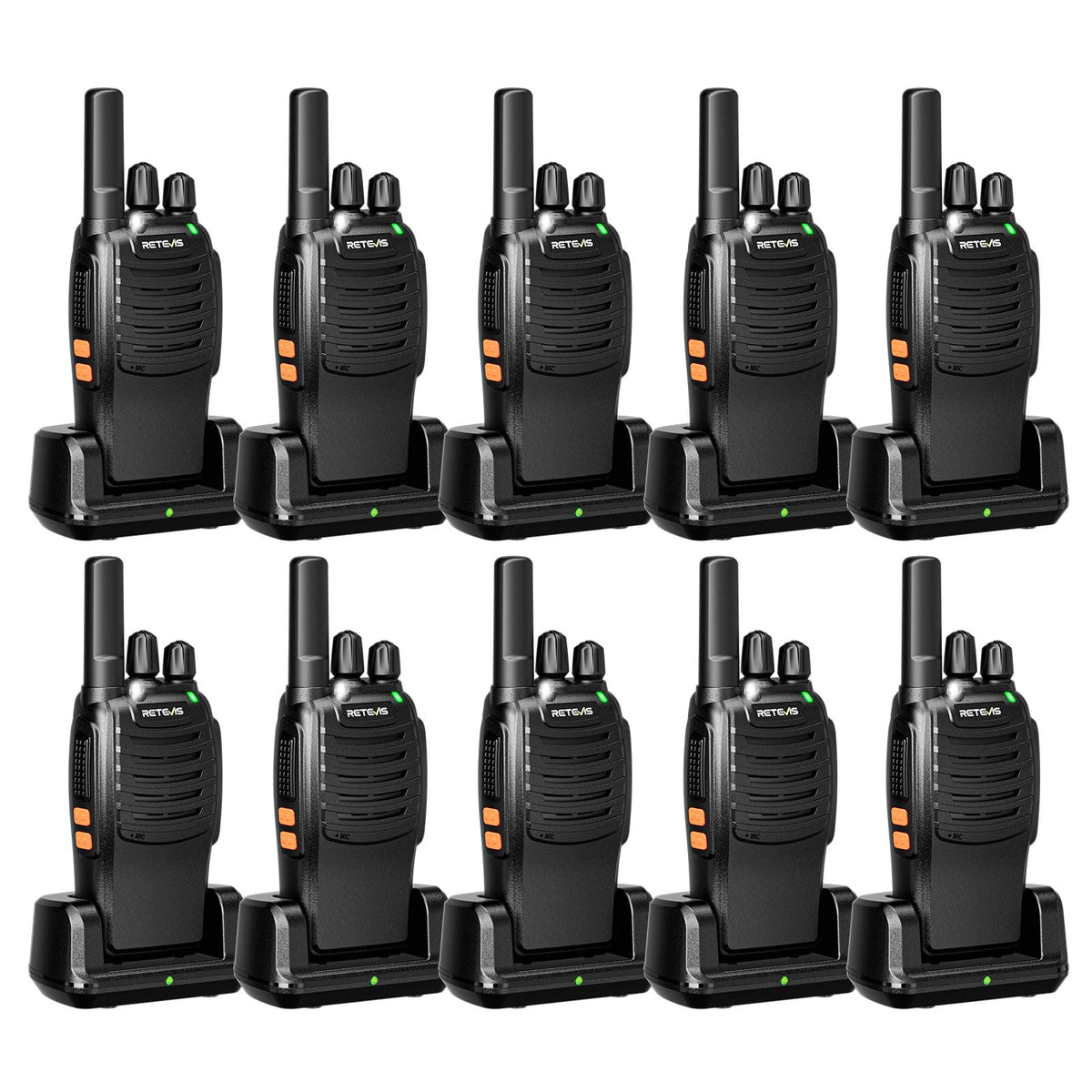 Front view of Retevis H777 walkie talkie product photo