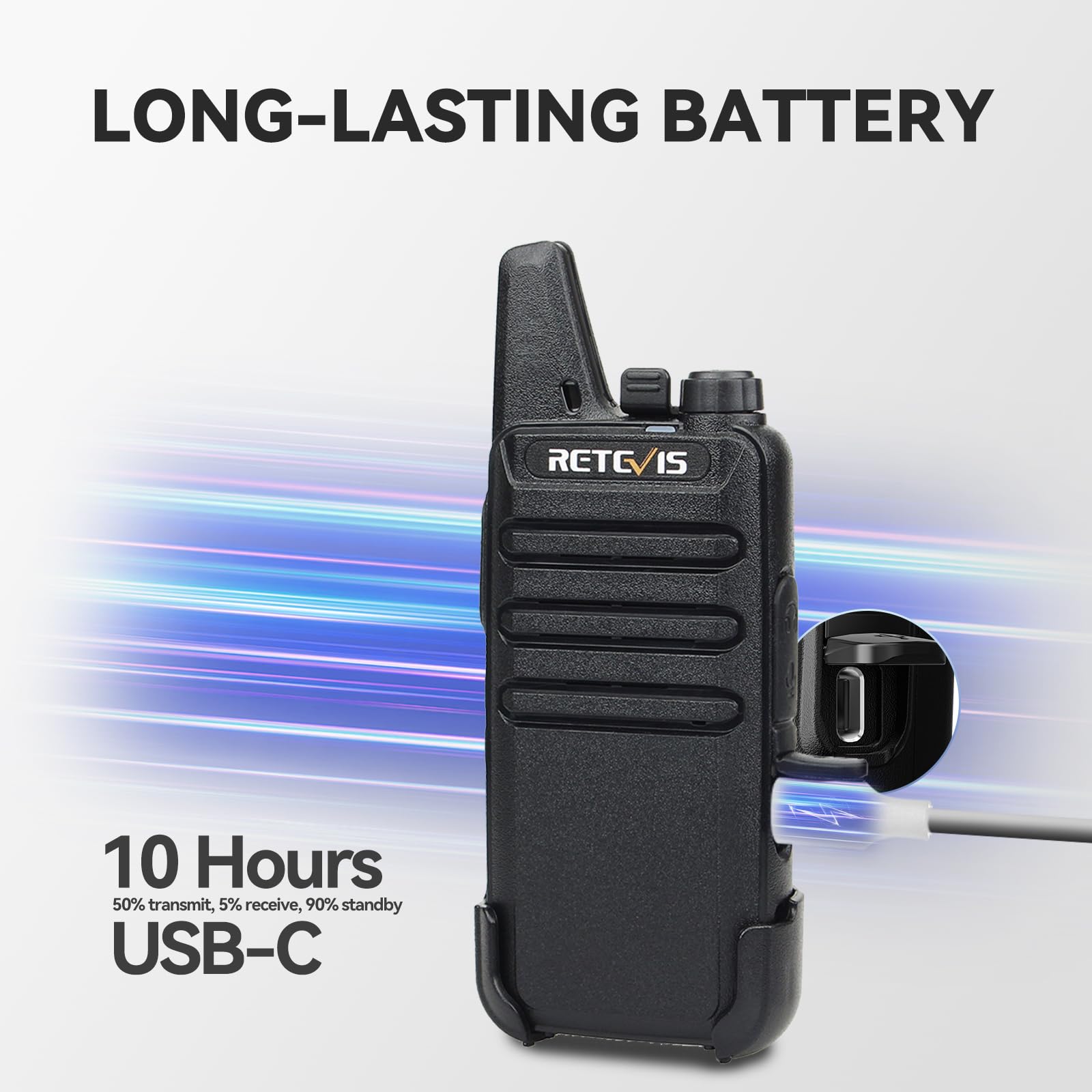 RT22 battery life up to 10 hours described
