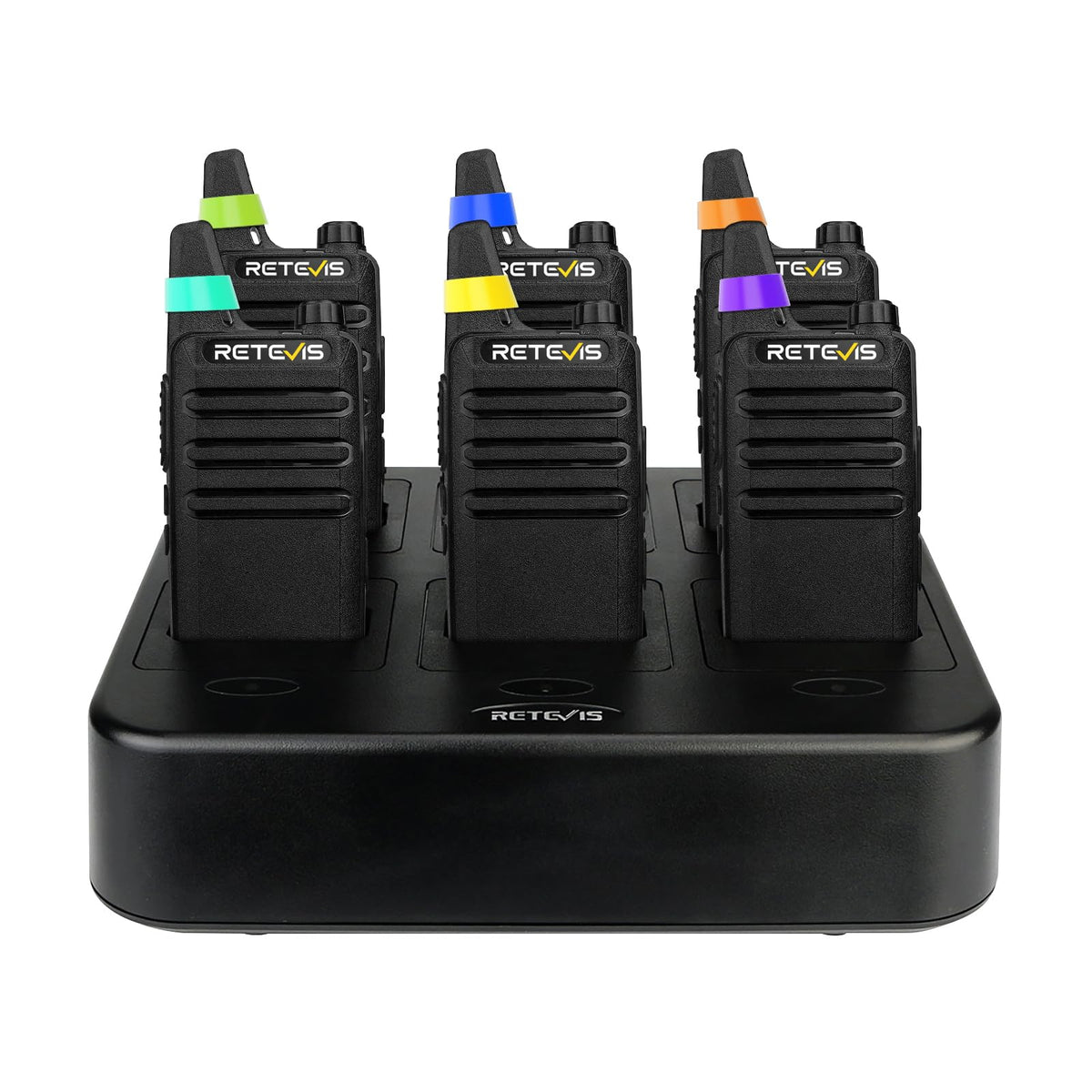 Retevis RT22 6 pack walkie talkie set packaging