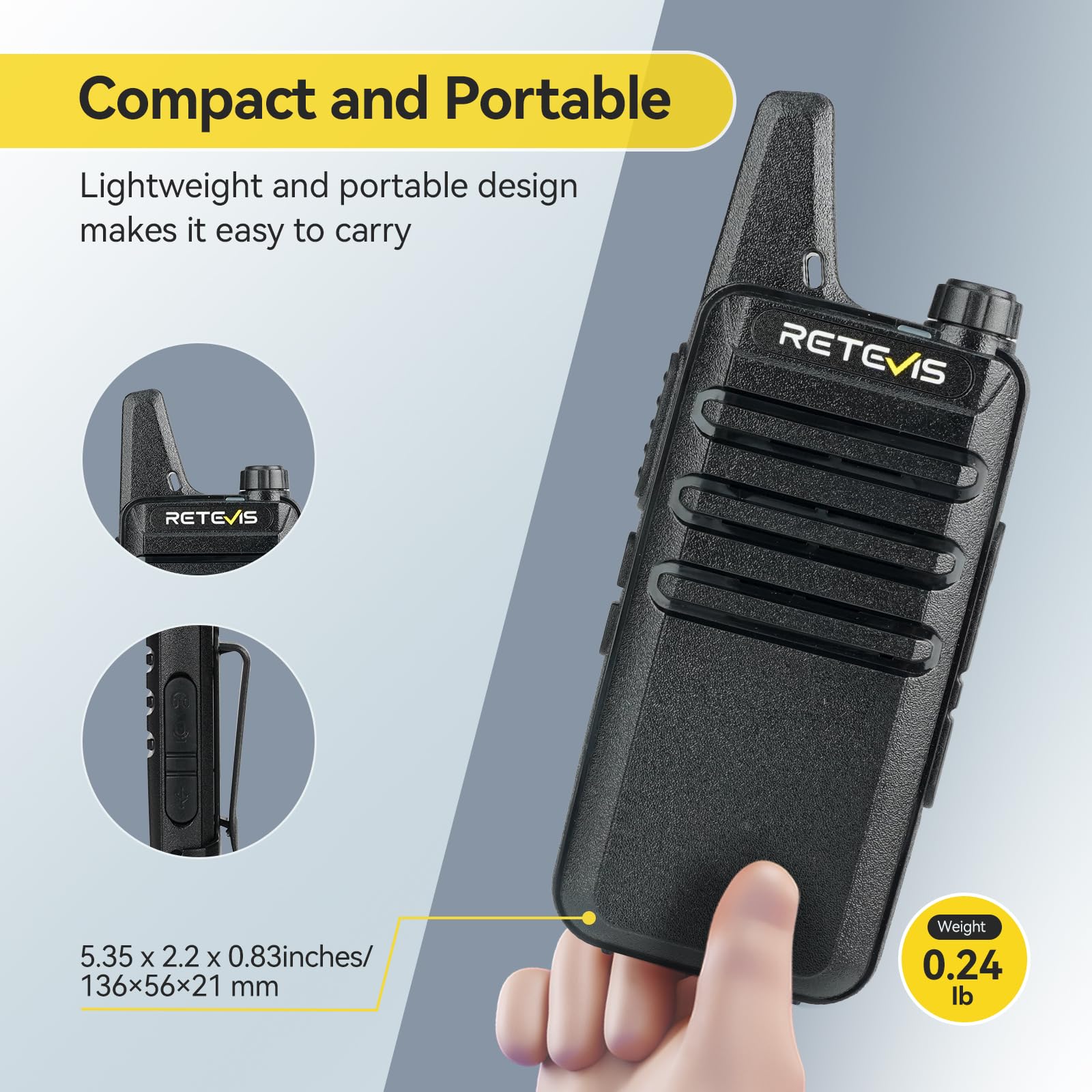 Retevis RT22 10 pack safety UL certified charging