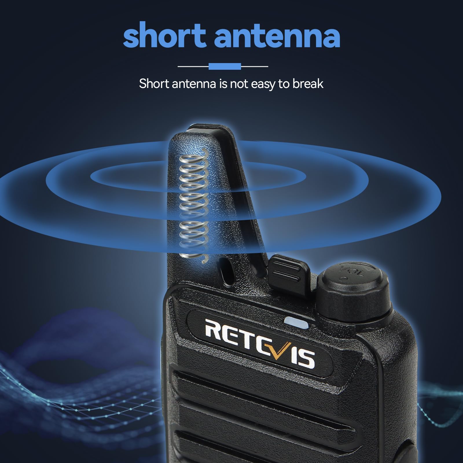 RT22 license-free FRS radio 16 channels CTCSS