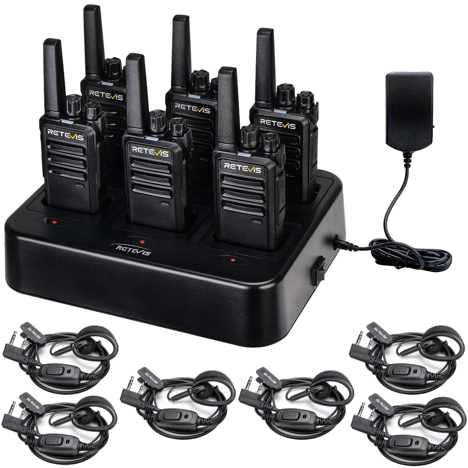 Retevis RT68 FRS walkie talkies with 6 pack charger image