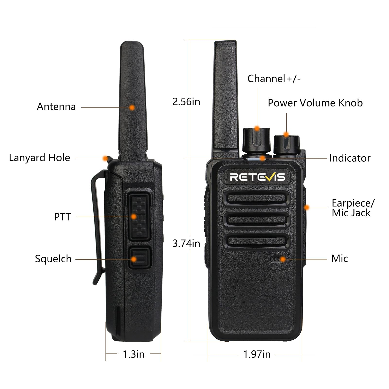 Retevis RT68 stable transmission over distance