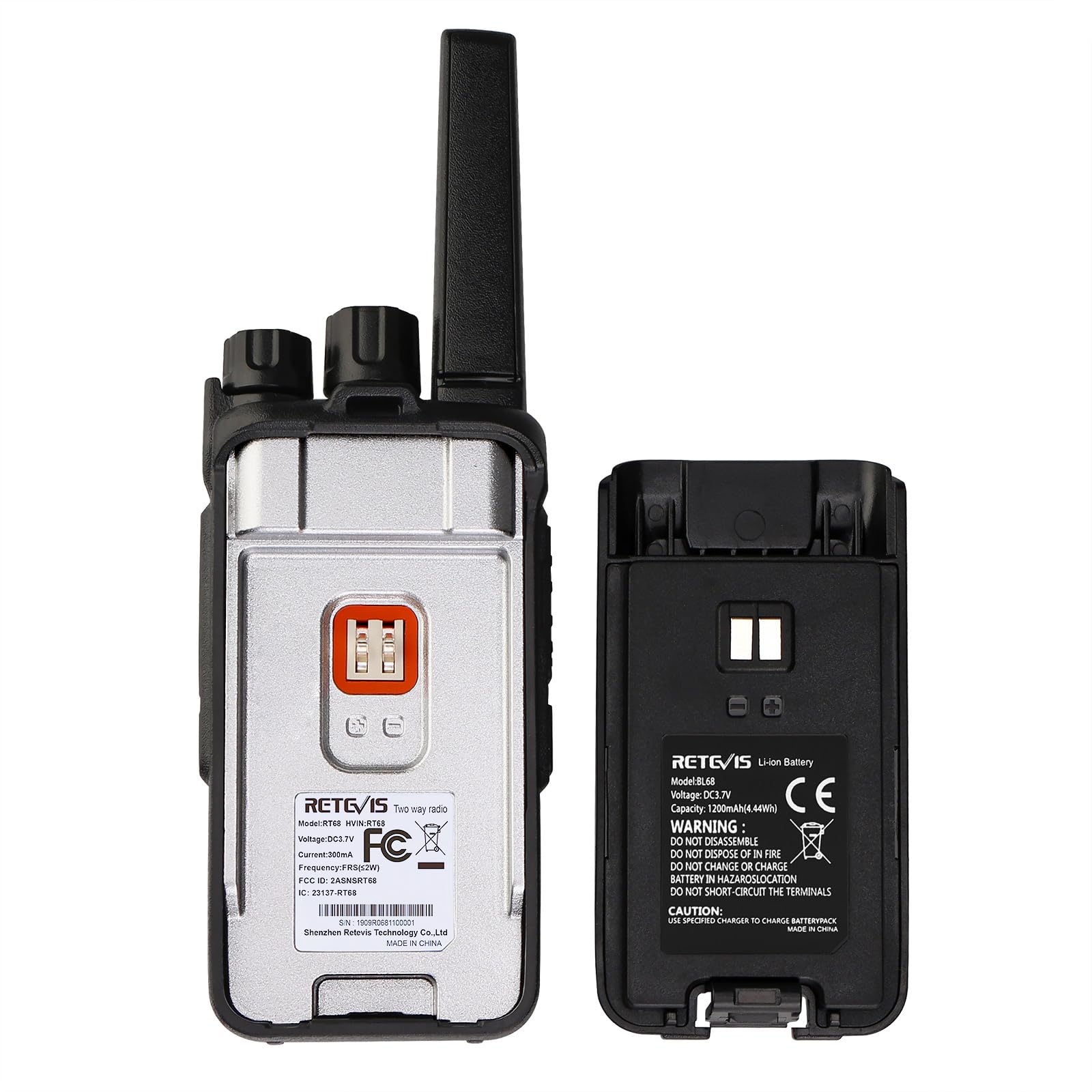 USB charging base with RT68 radio set