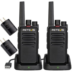 Retevis RT68 walkie talkies adults two pack shown side by side