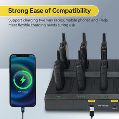 Retevis RT22 10 pack USB charging included cable and adapter