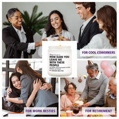 Retirement gift candle for women and men