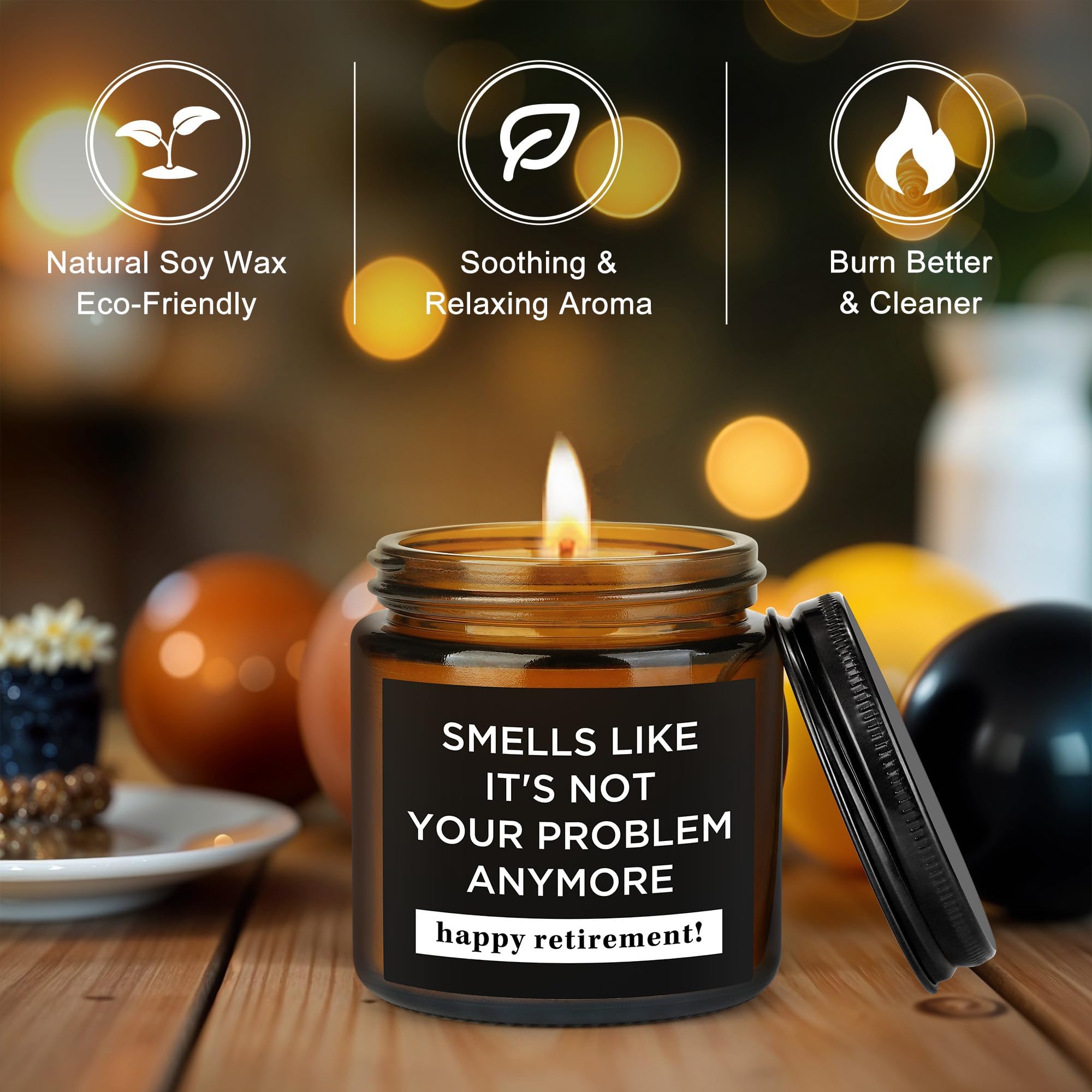 retirement gifts for men 2025 scented candle