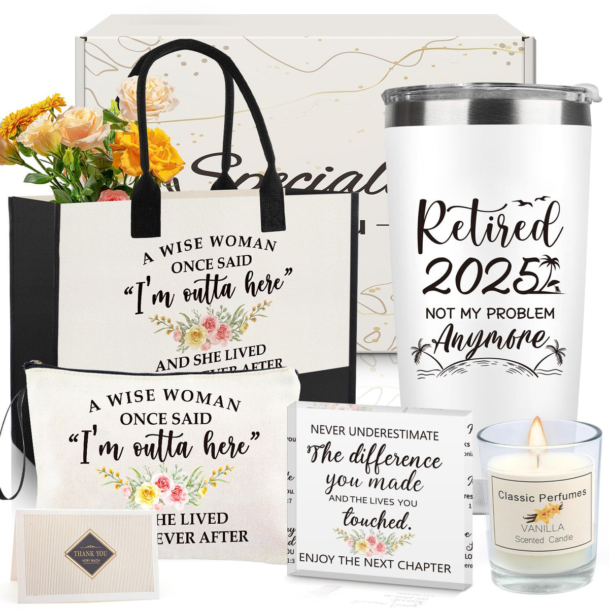Retirement gifts women 2025 set package