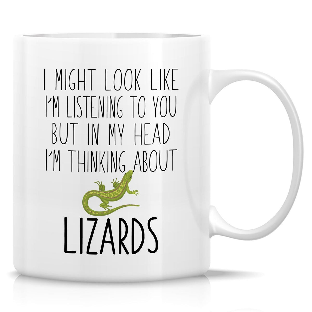 Retreez Funny Lizard Lover Mug 11 Oz ceramic mug for reptiles