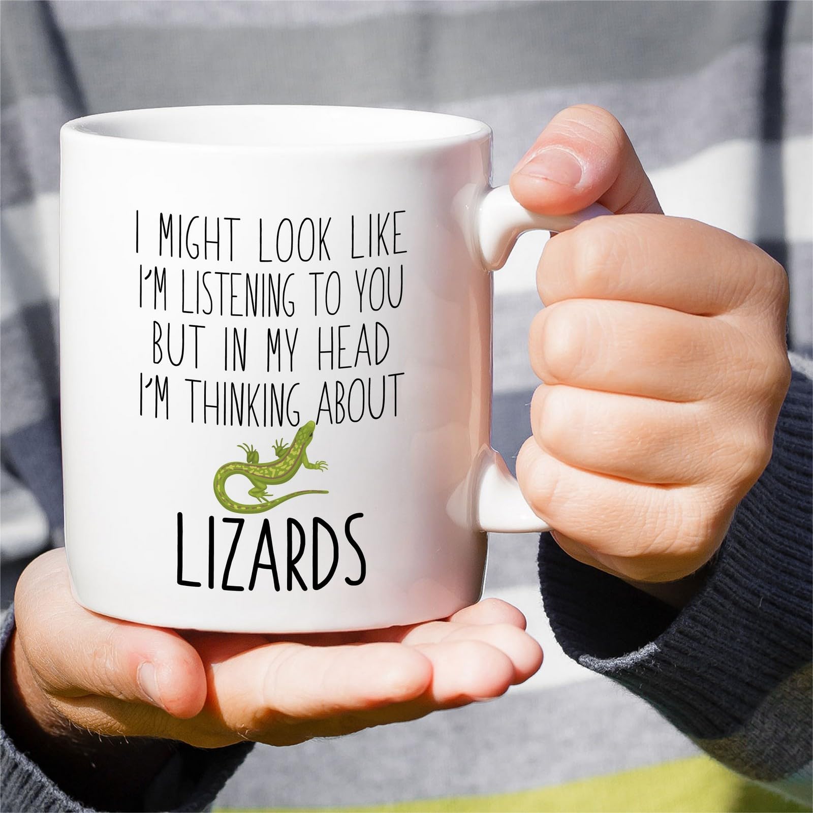 Retreez lizard lover mug with large easy-grip handle