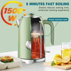 Lift-off lid and wide diameter design of SUSTEAS kettle