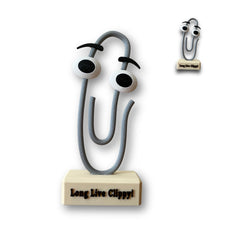 Retro paperclip icon figurine product image