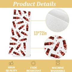Polyester linen-like durable reusable table runner