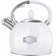 RETTBERG Tea Kettle Stovetop 2.64 Quart White