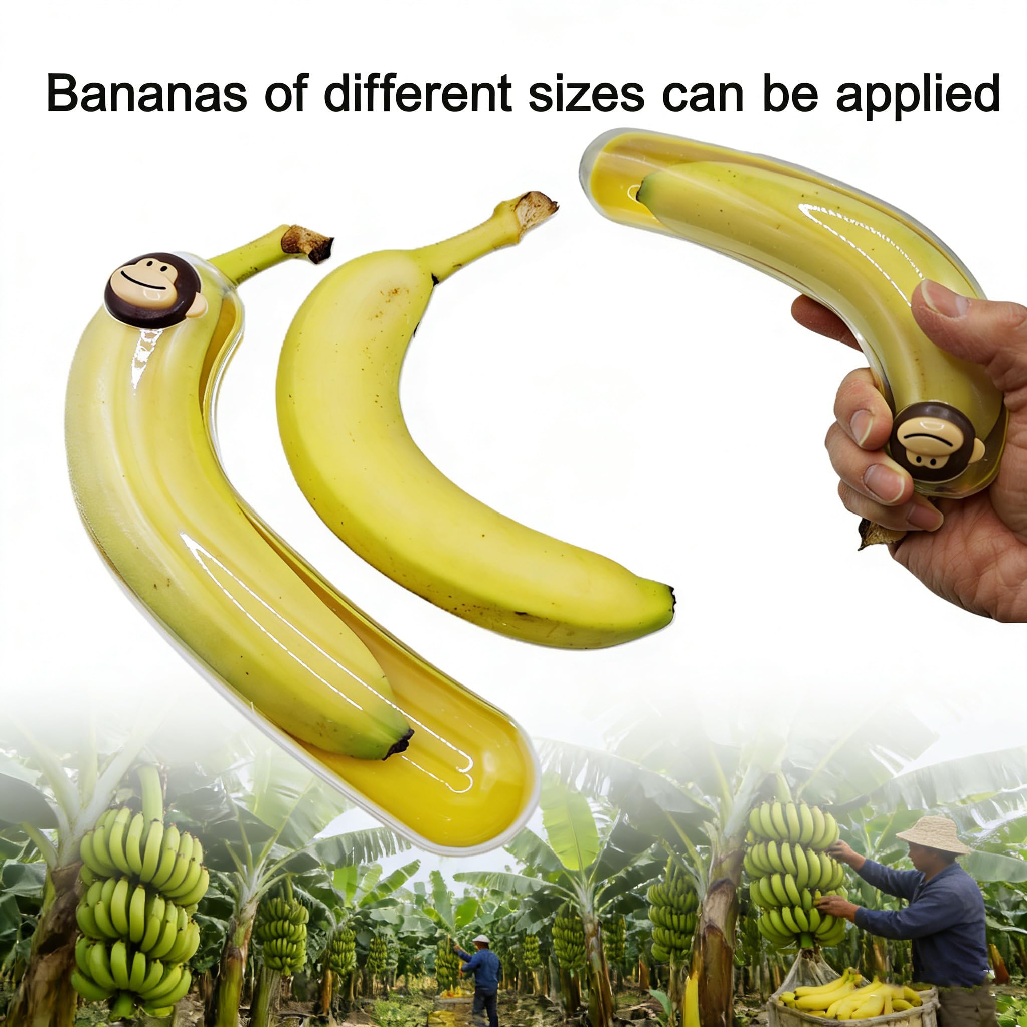 Monkey-themed cute design to protect bananas