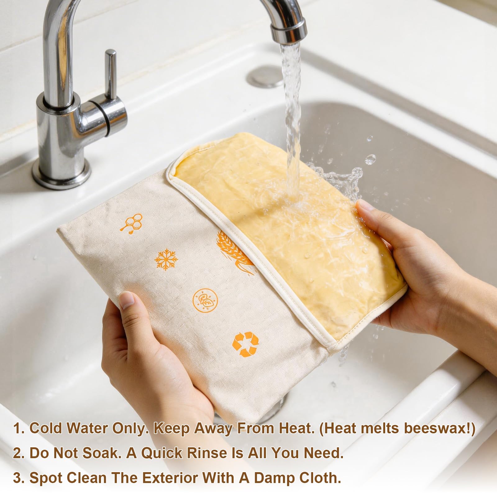 Freezer or refrigerator safe beeswax bread bags Nisuez