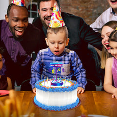Includes 1 Spincredible Candle for birthday celebrations on cake