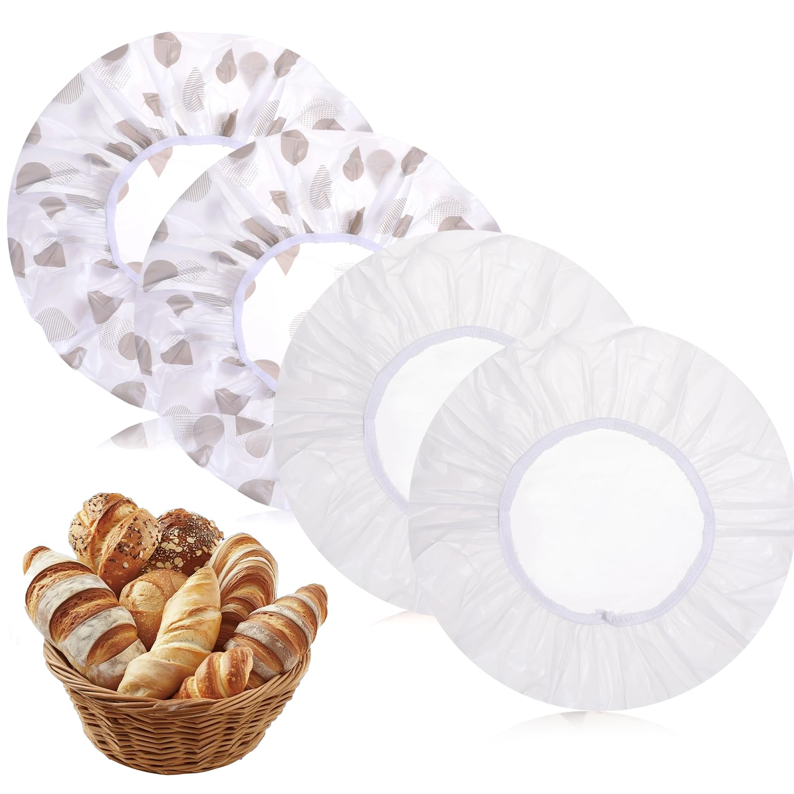 Reusable EVA bowl covers for bread proofing 27 cm diameter 4-pack