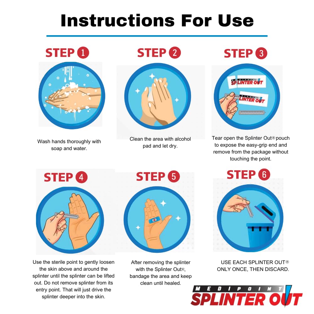 Made in the USA Splinter Out Splinter Remover