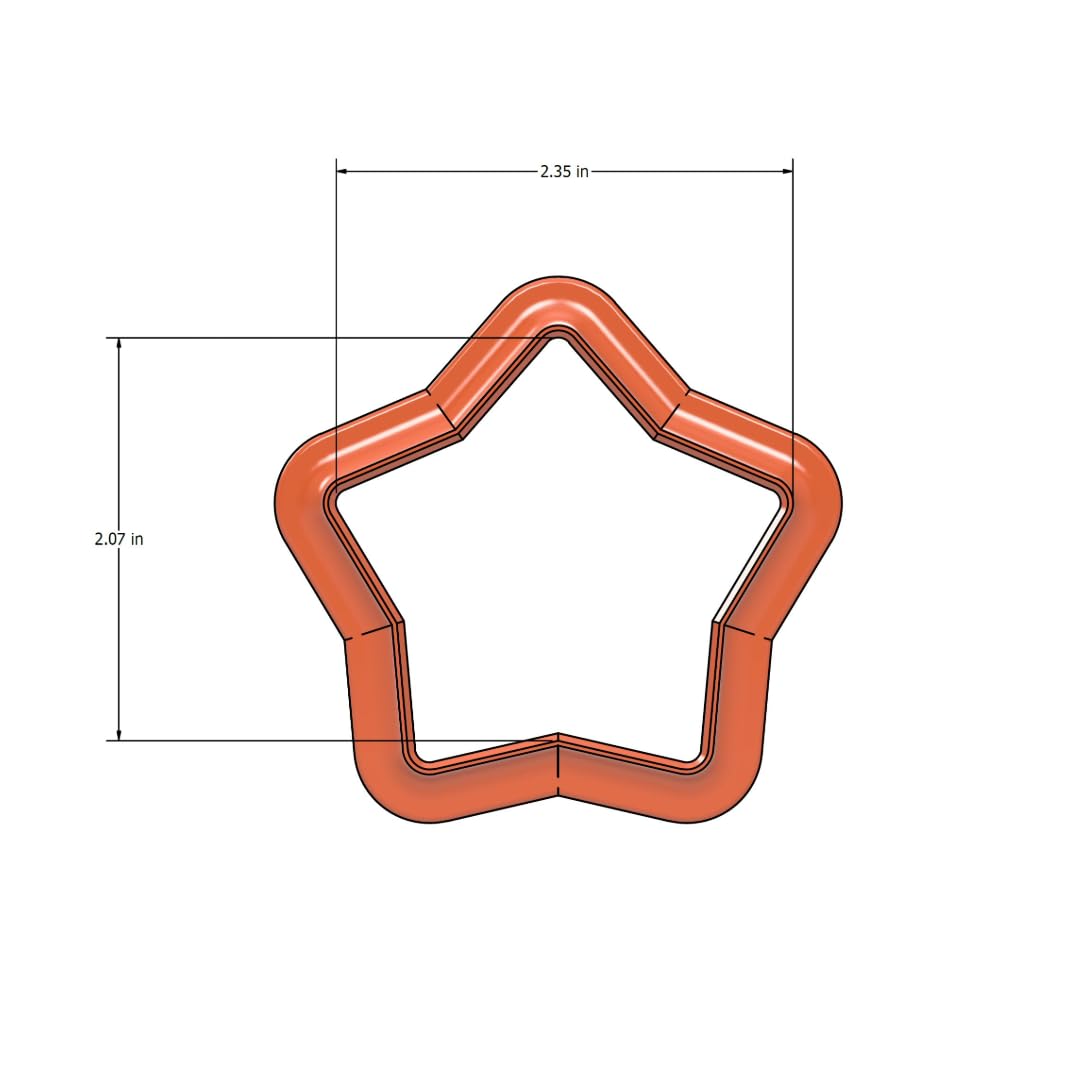 USA made star shaped cake pop mold cutter product image