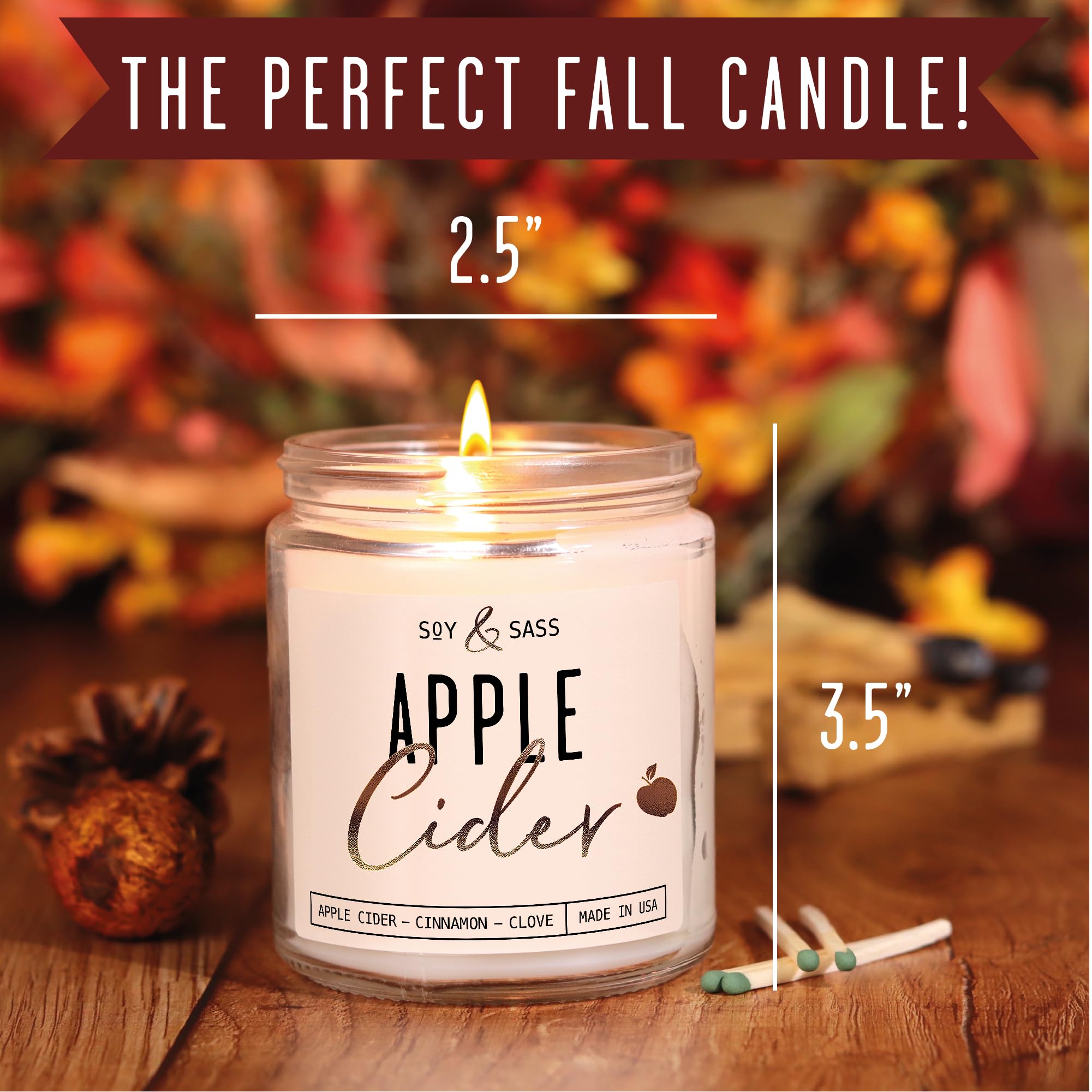 Reusable jar candle featuring elegant gold foil design