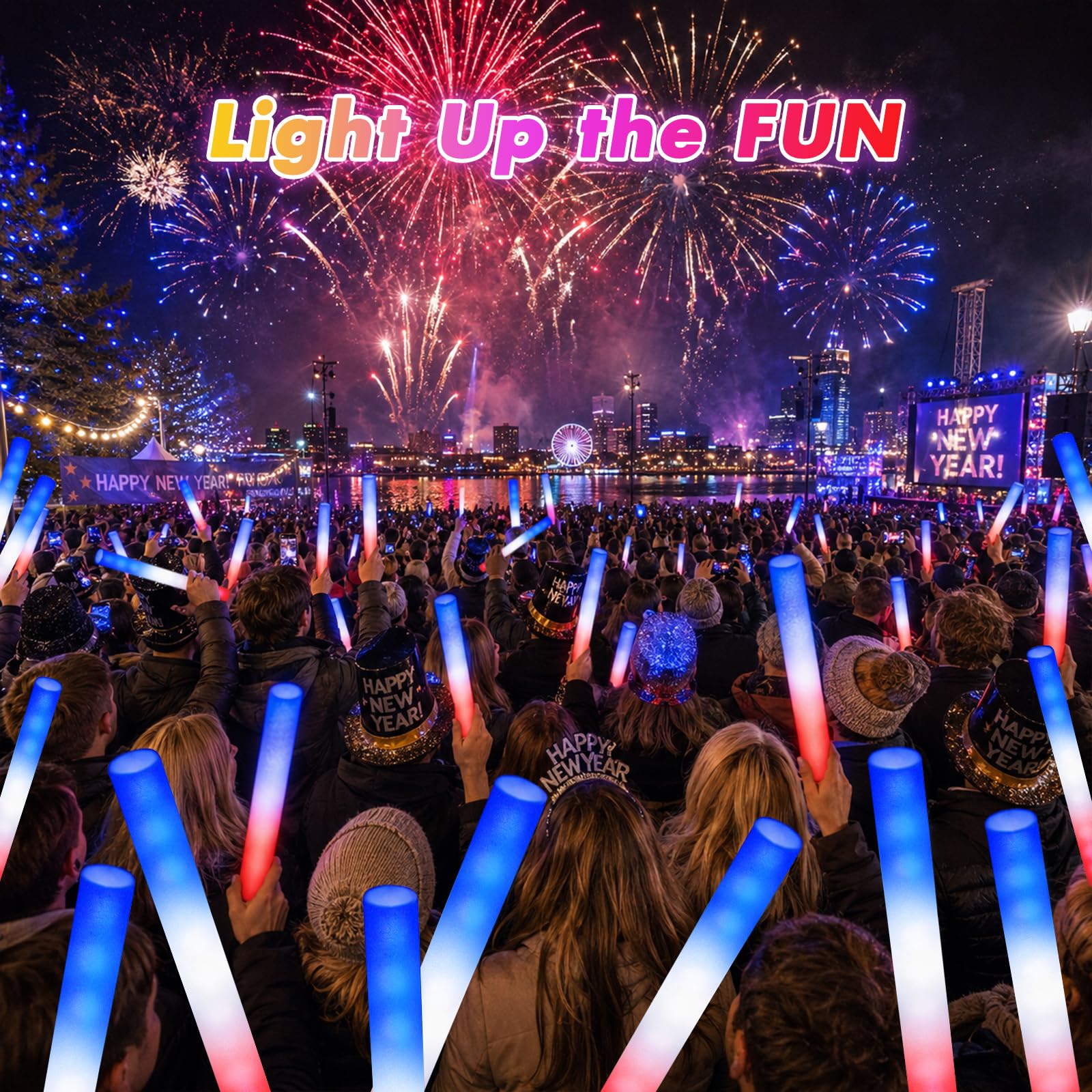 Reusable glow sticks for concerts carnivals and parades