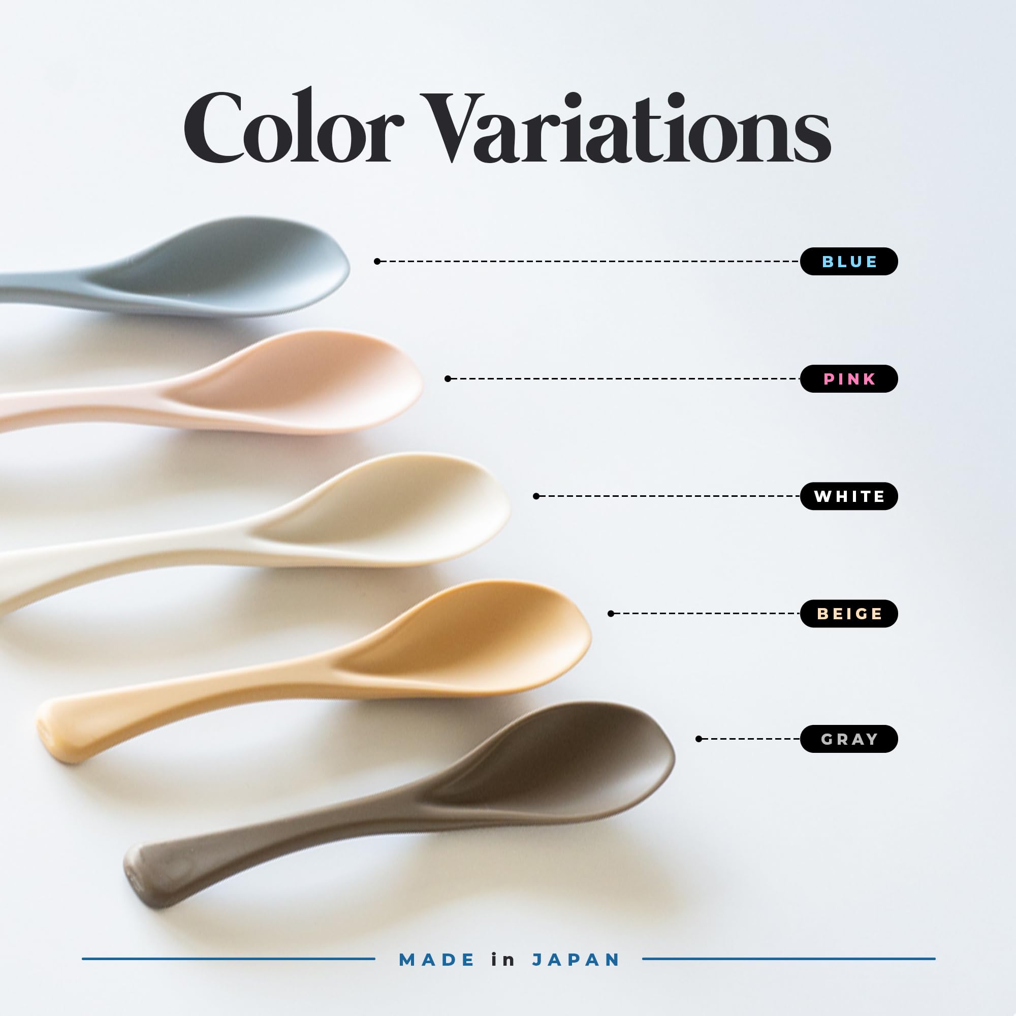 Durable heat resistant Himawaridou lunch spoons