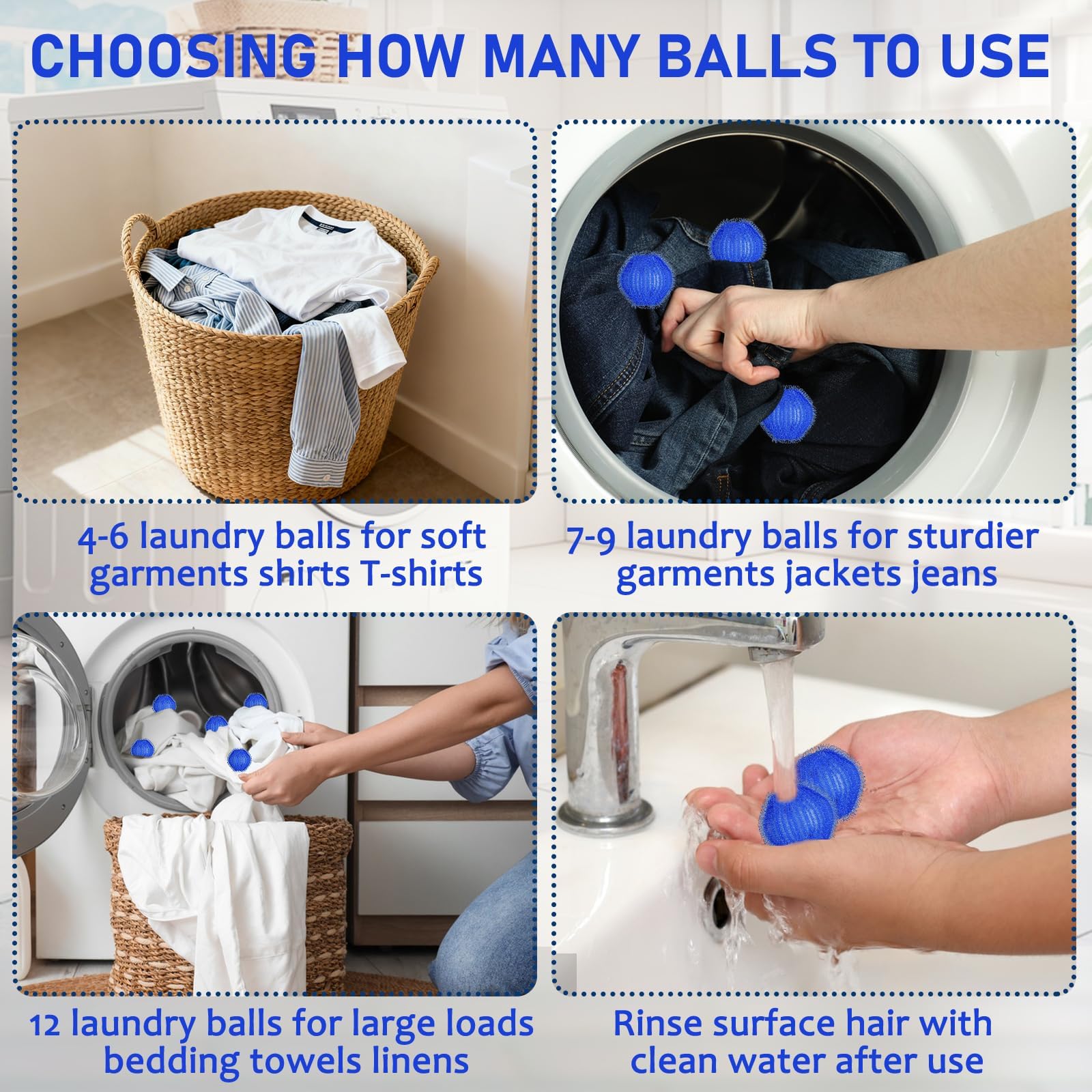 Soft round bead design for fabric protection during wash