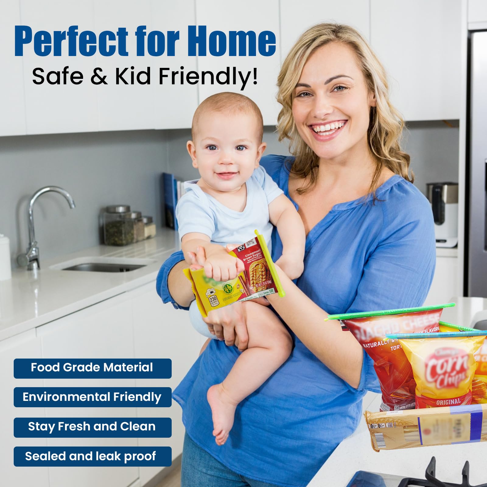 Four sizes for chip bags freezer bags and pet food