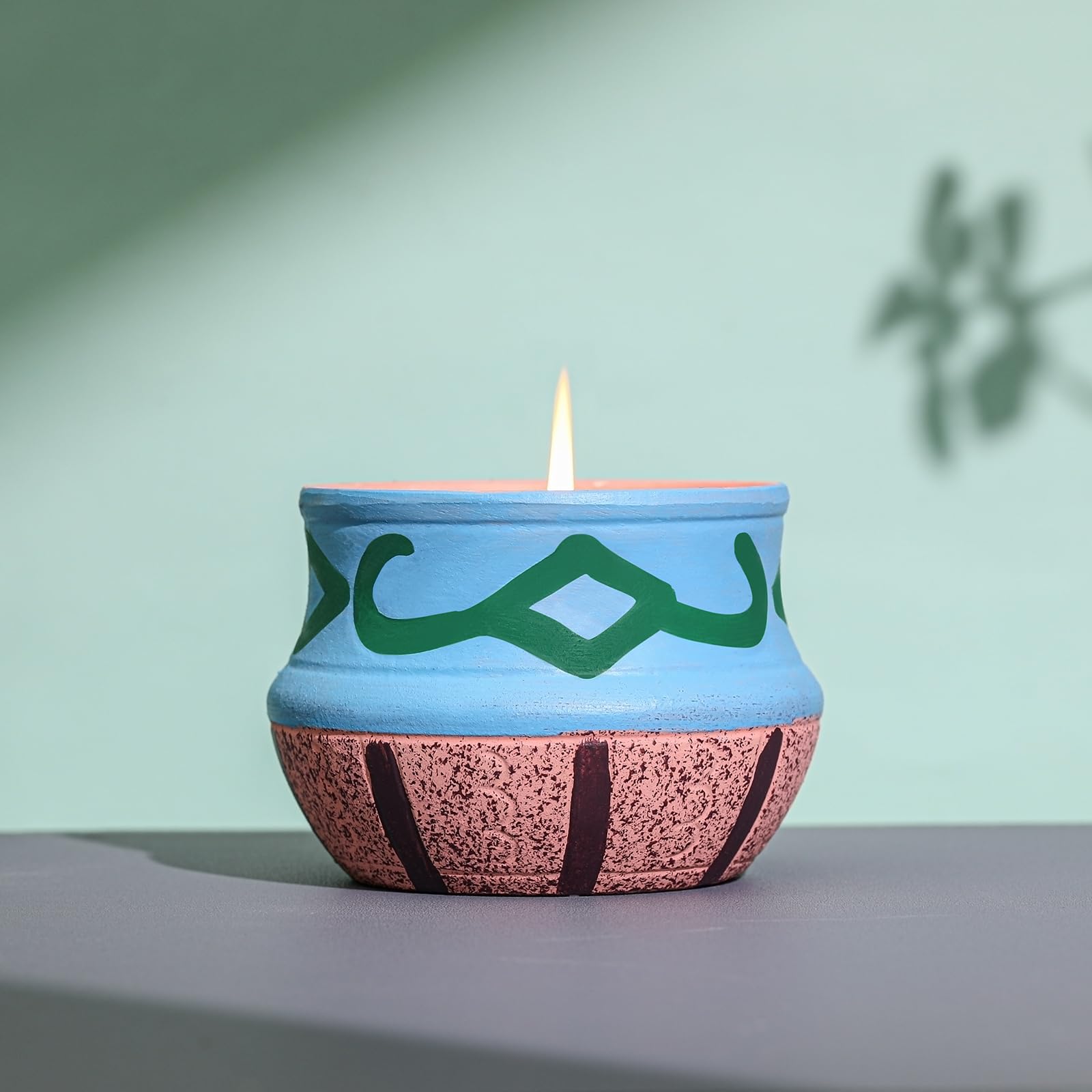 Pottery container reusable as flower pot after use