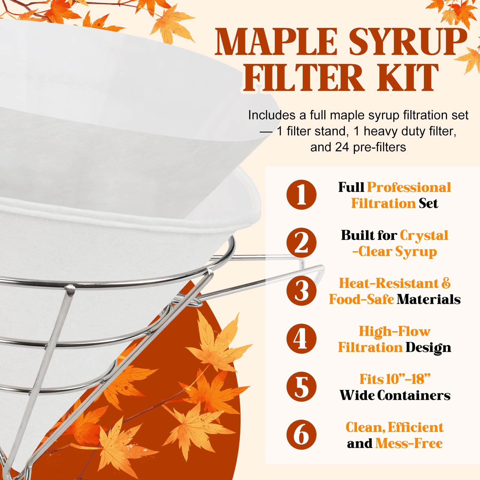 Disposable pre-filters for maple syrup filtration