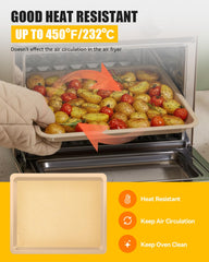 4 reusable Teflon-coated baking mats