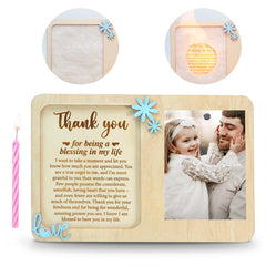 Reveal message appears when candle is lit in frame