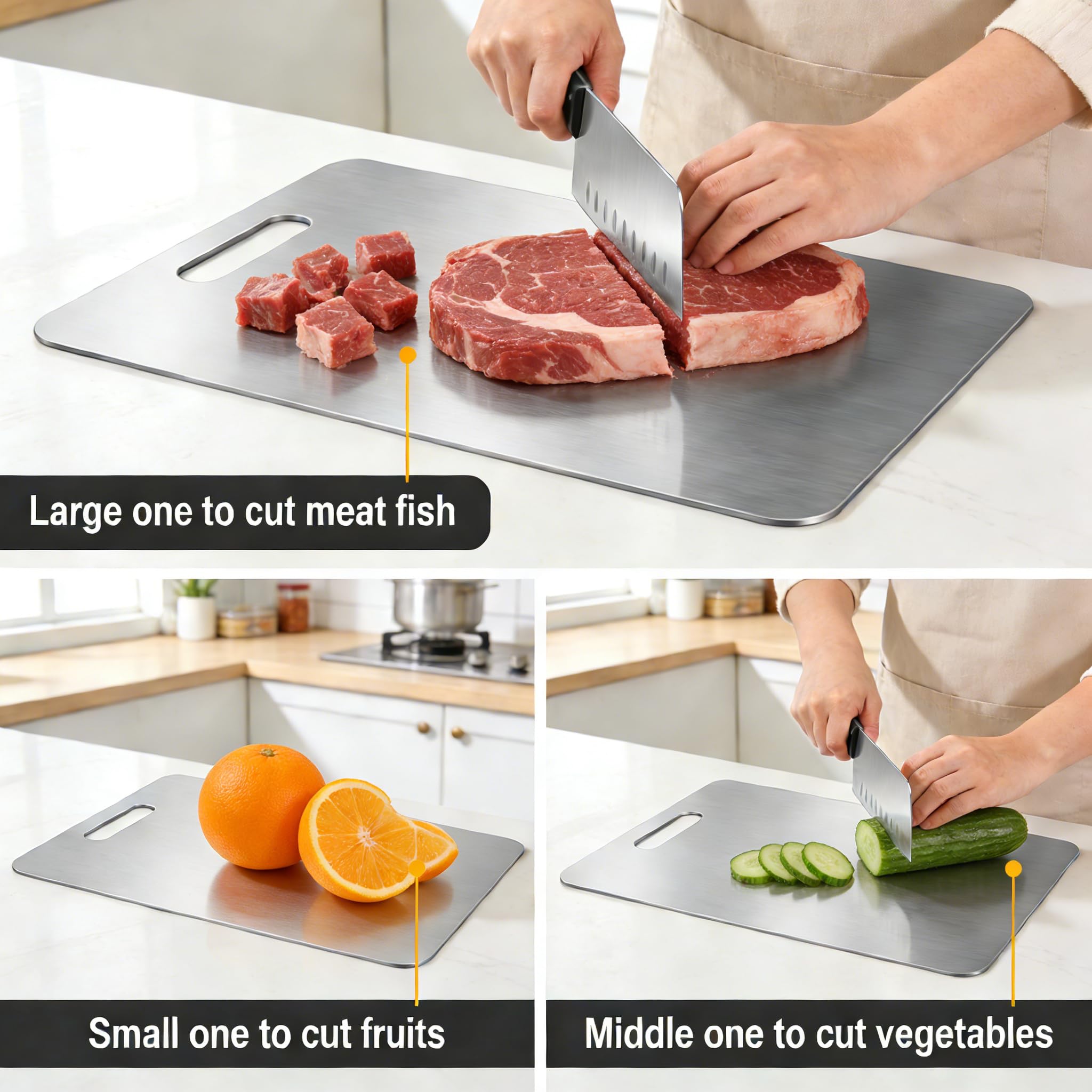 1mm thick reversible cutting boards with dual surfaces