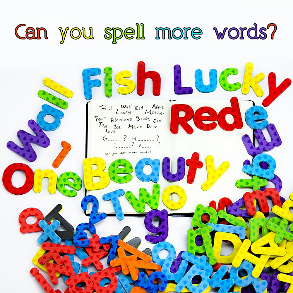 Rfidge magnets 112 pieces letters set showing uppercase and lowercase alphabets